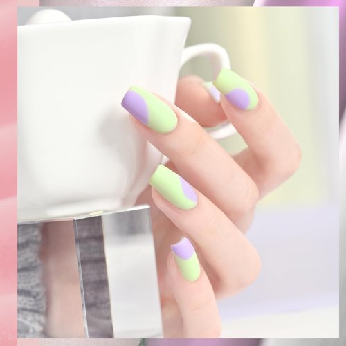 GAOY Pastel Gel Nail Polish Set, 8 Pink Green Blue Colors Soak Off Gel Polish Kit for Salon and Nail Art DIY at Home