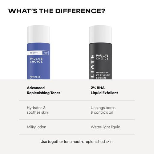 Paula's Choice Advanced Replenishing Face Toner - Anti-Aging Hydration with Hyaluronic Acid & Vitamin C | 4 fl oz