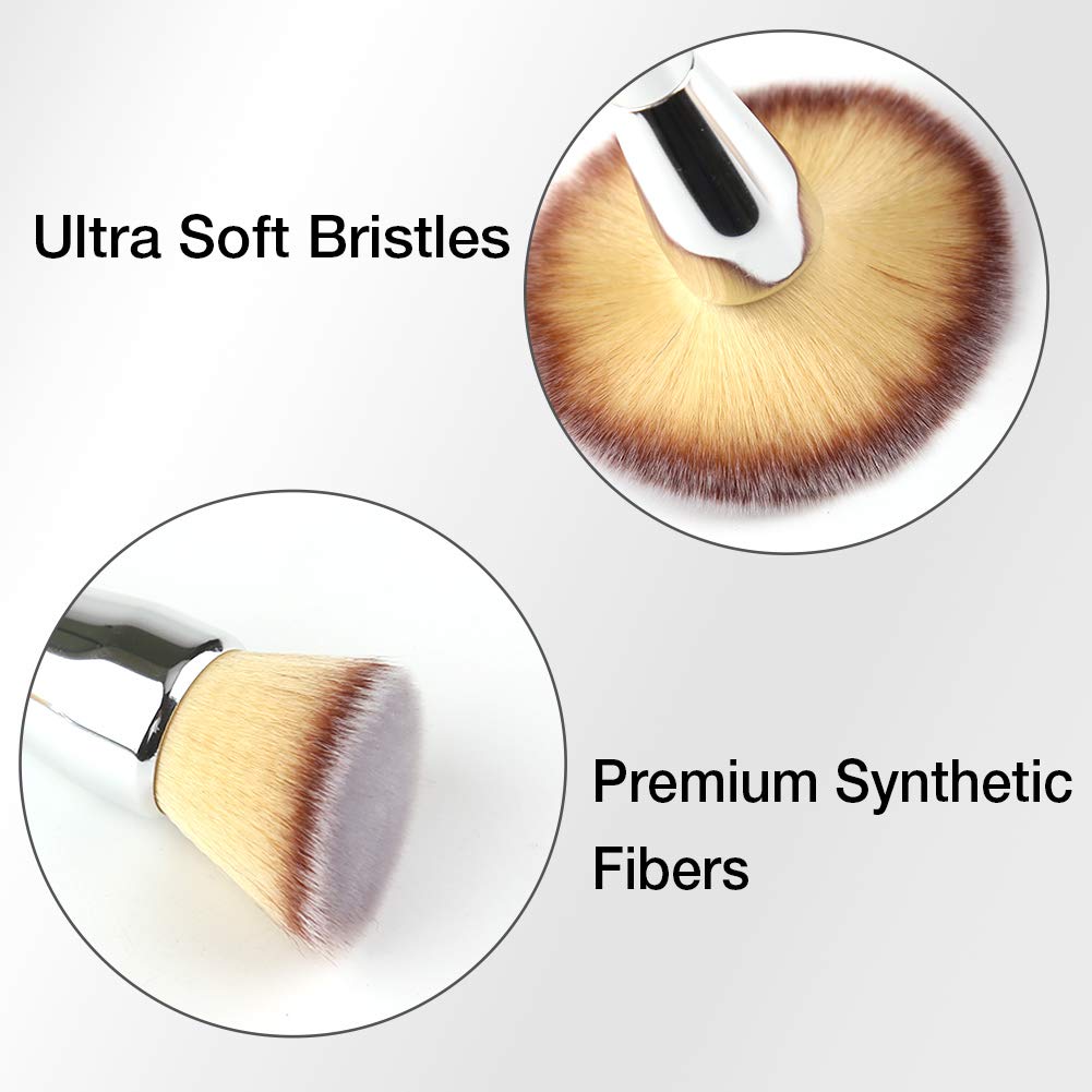 Foundation Brush,Daubigny Large Powder Brush Angled Top Premium Durable Kabuki Makeup Brush Perfect For Blending Liquid,Cream and Flawless Powder,Buffing, Blending,Concealer