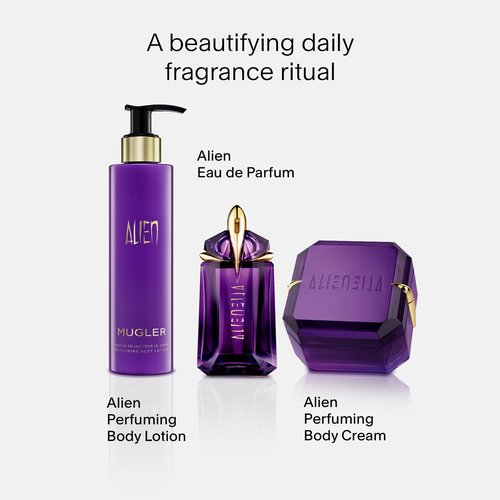 Mugler Alien Body Lotion - Floral & Woody Scent - Enriched with Jasmine, Wood, and Amber - 6.7 Fl Oz