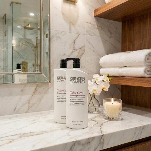 Keratin Color Shampoo & Conditioner Duo - 33.8 Fl Oz Each | Frizz Control & Color Care