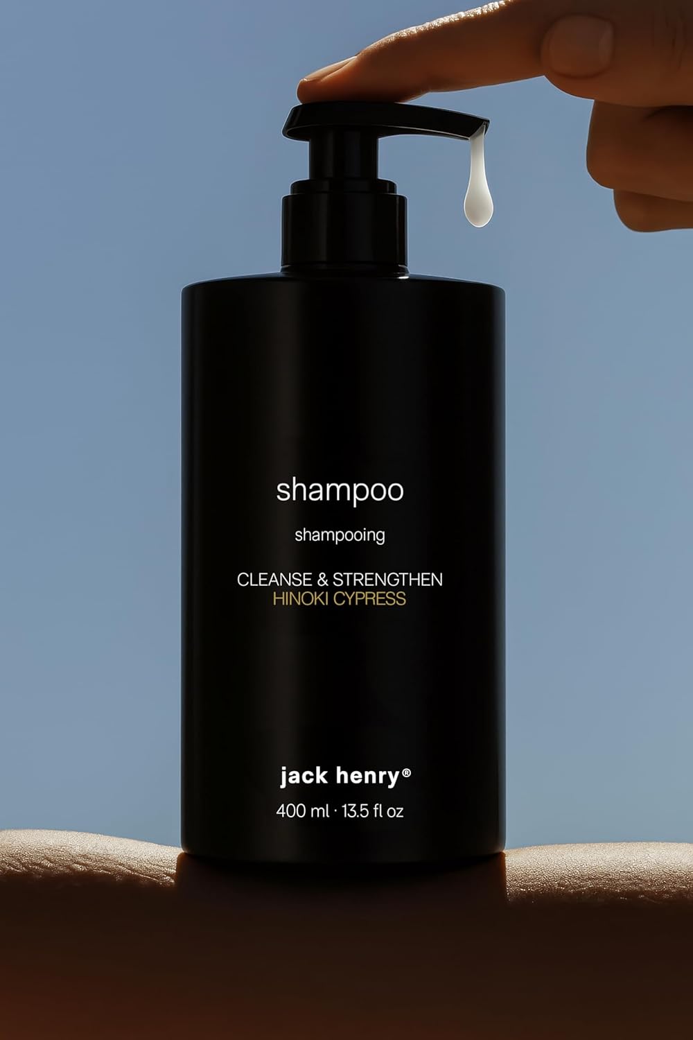 Jack Henry Creamy Shampoo - Supergreens & Keratin Formula for All Hair Types - 13.5 oz