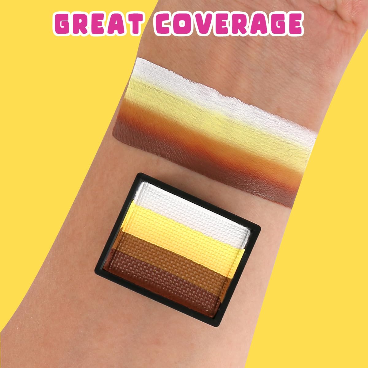 Bowitzki 10g Split Cake Face Paint Professional For Kids Adults One Stroke Split Cake Non Toxic Rainbow Flora Dolphin Unicorn Flame Body Paint Makeup (Puppy)