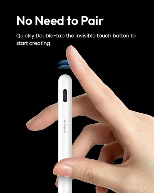 Metapen A8 iPad Pencil - Fast Charging Stylus with Magnetic Attachment for iPad 2018-2026 | Compatible with Pro, Air, Mini