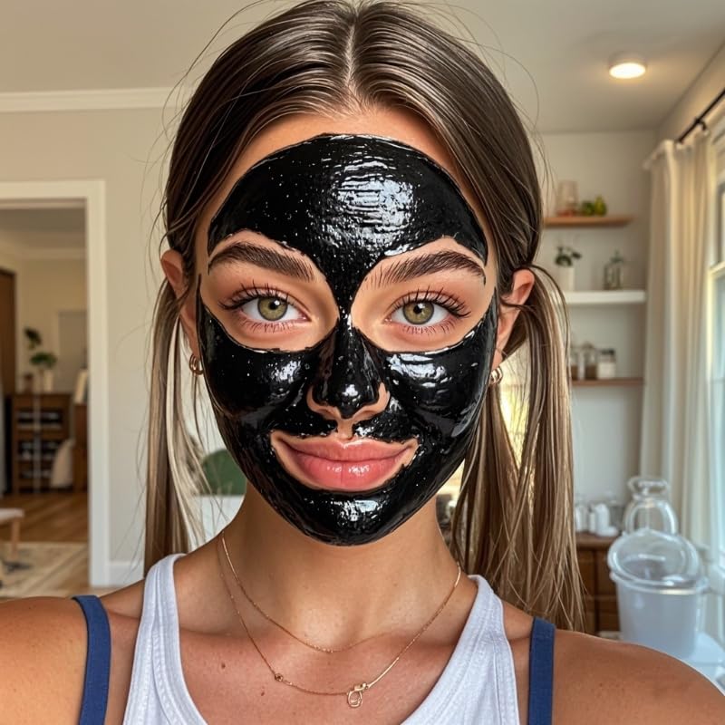 Ulluxe Blackhead Remover Mask Kit - Charcoal Peel Off Face Mask for Deep Cleansing Pores | 3.5 Fl. Oz