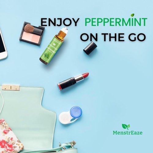Peppermint Essential Oil Roll-On | 100% Pure Natural Relief for Migraines & Nausea | 10ml