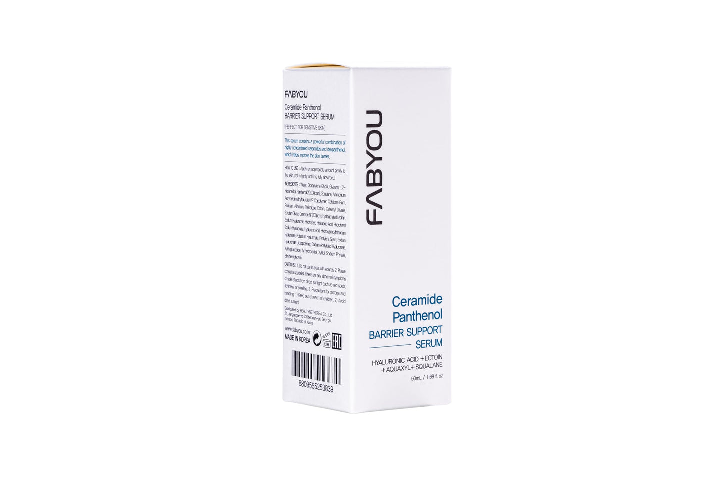 FABYOU Ceramide Panthenol Skin Barrier Support Serum 1.69 Oz – Deep Absorption, Strengthens Skin Barrier, Long-Lasting Hydration, Ultra-Low Molecule Korean Skin Care