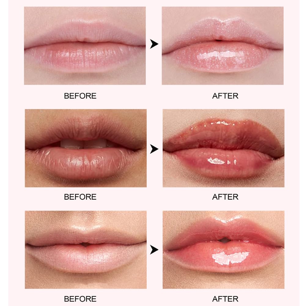 Spicy Lip Plumping Booster,Plumping Lip Oil with Chili Extract,Plump and Pout Lip Plumper for Women Girls,Fuller Lips Instantly,Hydrating,High-Shine (04)
