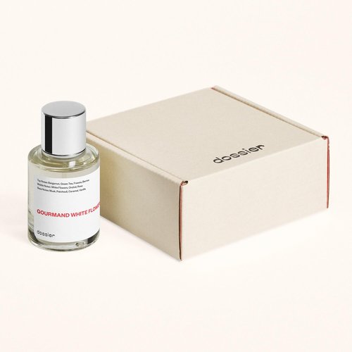Dossier Gourmand White Flowers Eau de Parfum - Inspired by Flowerbomb - Luxury Vegan Perfume 1.7 Fl Oz