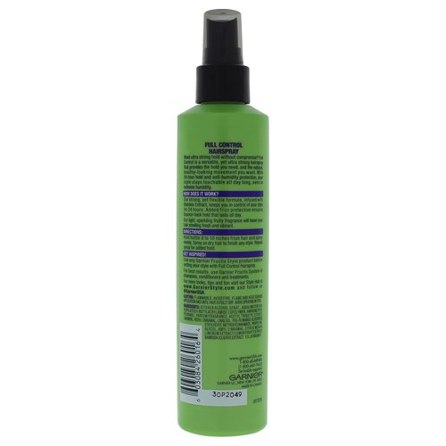 Garnier Fructis Style Full Control Hairspray - Non-Aerosol, 8.5 Fl Oz for Ultimate Humidity Defense