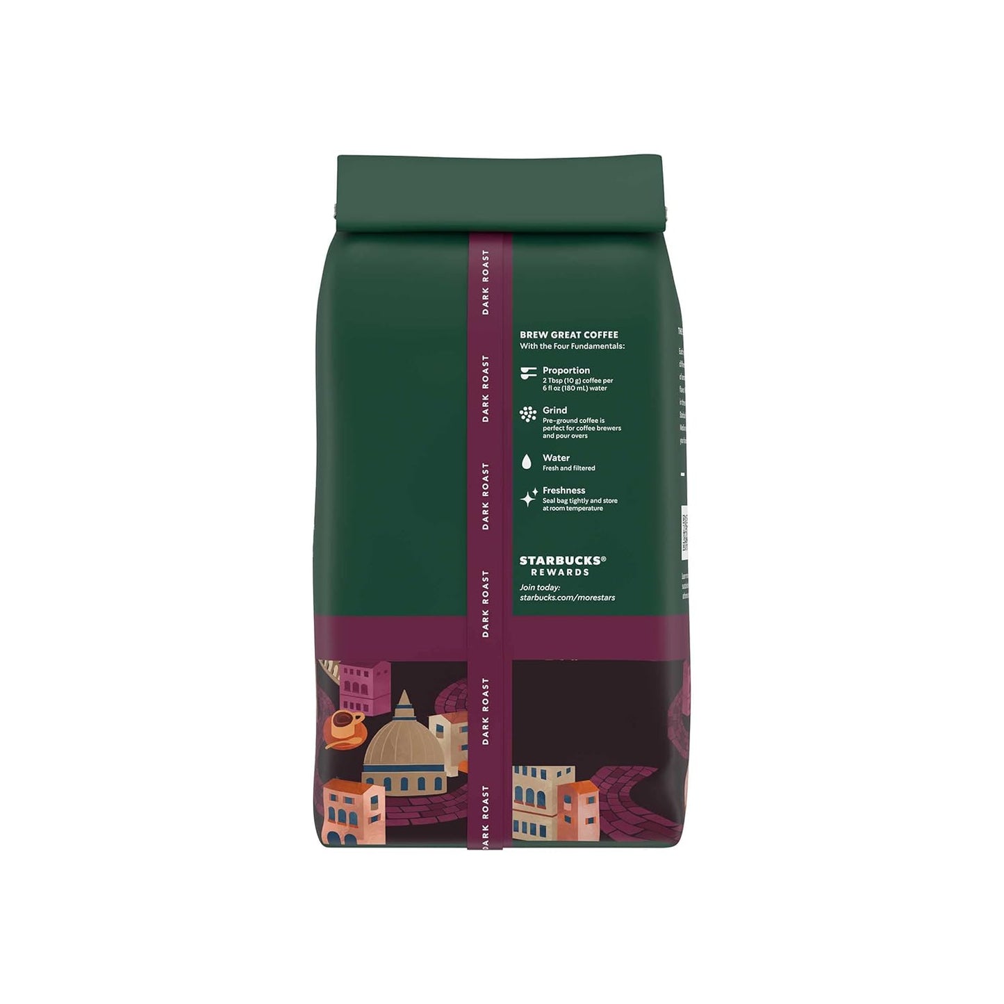 Starbucks Ground Coffee - Dark Roast Italian Blend, 100% Arabica, 18 oz Bag