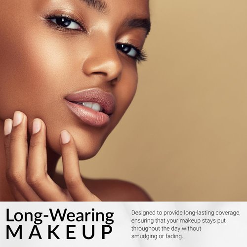 Flori Roberts Cream To Powder Foundation - Full Coverage for Deeper Skin Tones | Long-Lasting Matte Finish, 0.30 oz