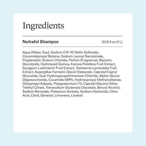 Nutrafol Shampoo - Cleanse & Hydrate Thinning Hair | Improves Volume, Strength & Texture