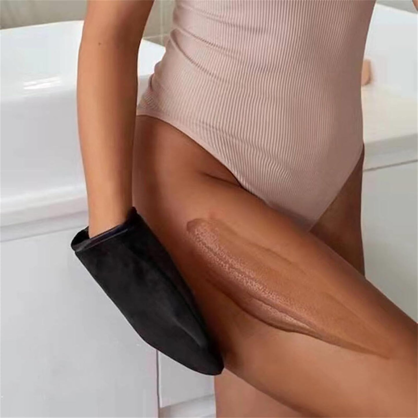 Skiennix Self Tanner Mitt Applicator Kit - Streak-Free, Reusable & Washable | 4 Pcs for Face & Body
