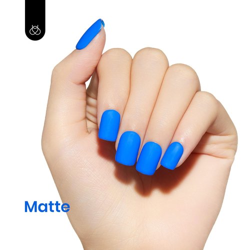 Beetles Blue Gel Nail Polish, 15ML Electric Punk Bright Blue Gel Polish, Soak Off Uv LED Spring Nails Art DIY Manicure Gift for Women & Girls