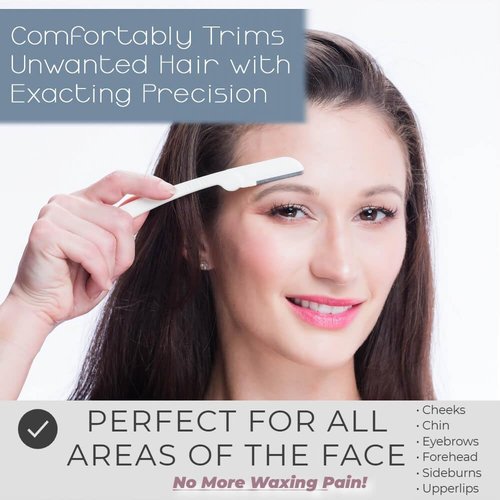 Jasclair Dermaplaning Razor - 9 Count Face Razors for Women | Gentle Exfoliation & Flawless Makeup Prep