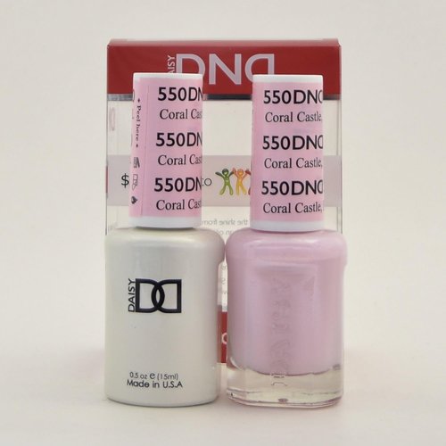DND Gel Coral Castle Gel #550 - Vibrant Long-Lasting Nail Polish | 15ml Size