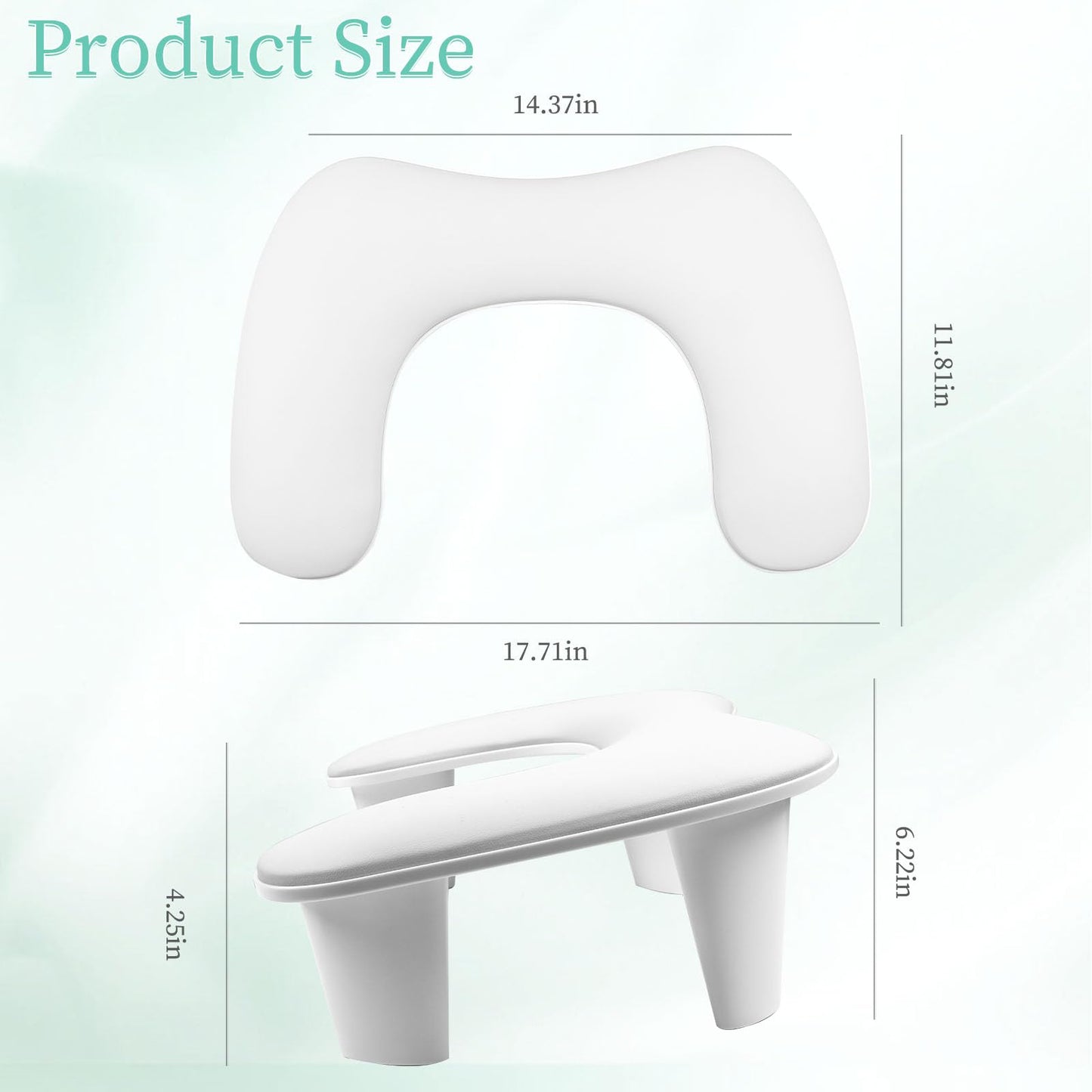 ANGNYA Arm Rest for Nails Tech, U-shaped Nail Arm Rest with Detachable Brackets Big Manicure Hand Rest Pillow for Nail Tech Must Haves Manicure Tools