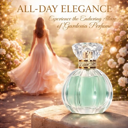 Floral Eau de Parfum for Women - Elegant Gardenia Fragrance Spray | Long-Lasting 1.7 Fl Oz (50ml) Gift