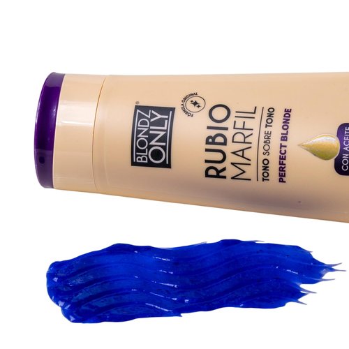 Rubio Marfil Purple Toning Mask - Eliminates Brassiness & Neutralizes Yellow Tones | 11.8 Fl Oz