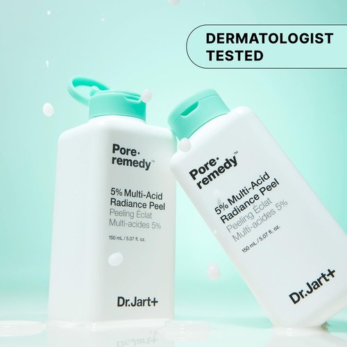 Dr.Jart+ Pore Remedy 5% Multi-Acid Radiance Peel - Korean Face Exfoliator, 5.07 Fl Oz