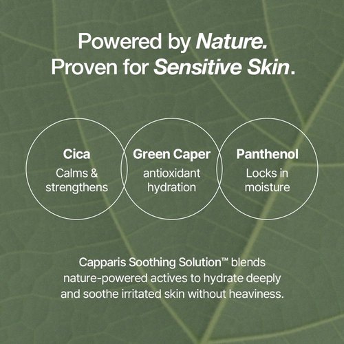 Natural Derma Project Green Caper Deep Hydration Cream - Soothing Moisturizer for Sensitive Skin (80ml)