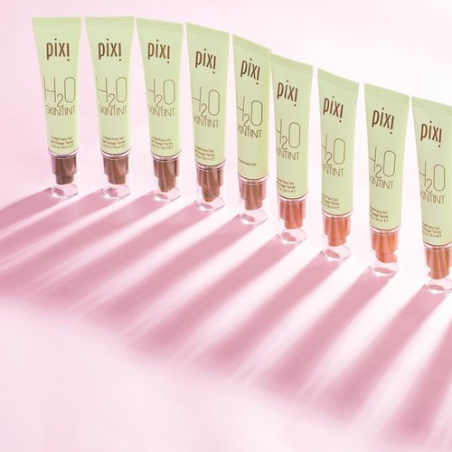 Pixi H2O SkinTint - Tinted Gel Moisturizer | Lightweight & Hydrating | Evens Tone & Reduces Redness | Nutmeg | 1.2 fl oz/35 ml