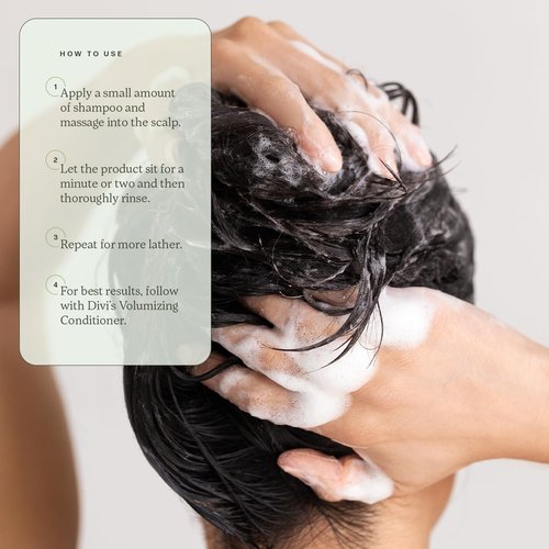 Divi Volumizing Shampoo - Lightweight Formula for Fine Hair | Nourishes and Balances Scalp
