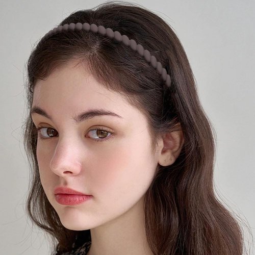 Jaczora Plastic Comb Headbands with Teeth for Women, Non-Slip Comfort Hair Bands, Black Brown Beige White, 4 Pack Hair Accessories