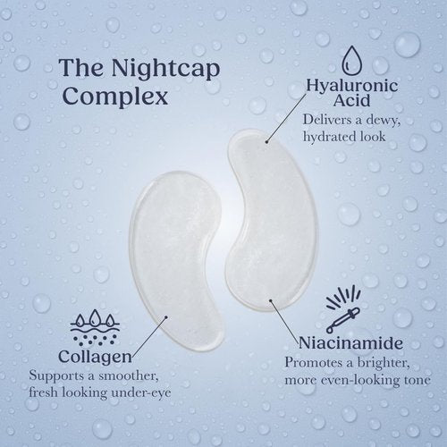 Nightcap Under Eye Patches - Cooling Hydrogel Masks for Dark Circles & Puffiness - 24 Pair Set