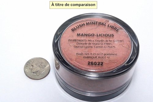 Pure Ziva Loose Mineral Highlighter Blush Powder - Deep Coral Pink Shade, Matte Finish, 7g, Talc & Paraben Free