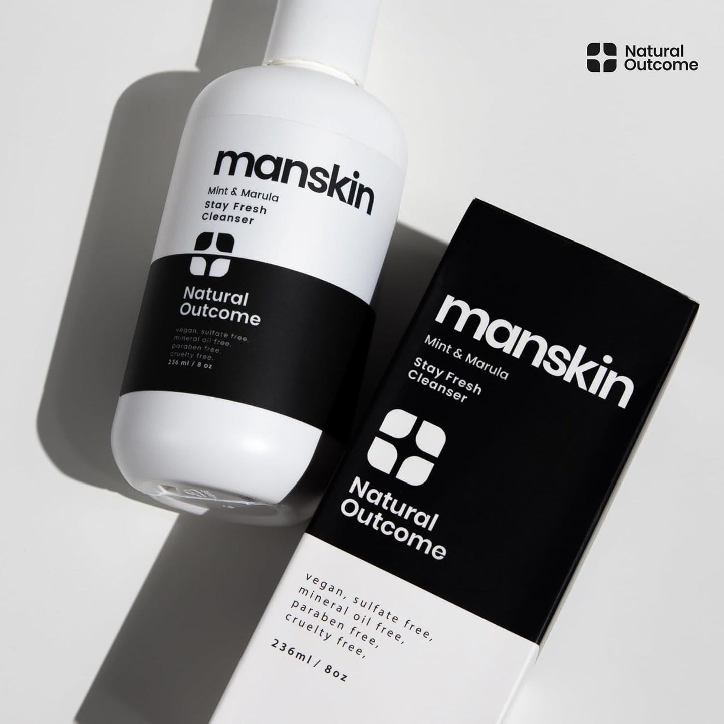 Skiennix Men's Face Wash - Natural Cleansing Gel with Mint & Marula Oil | Sulfate-Free 8 oz