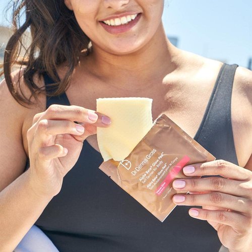 Dr. Dennis Gross Alpha Beta Glow Pad - Intense Self Tanner for Radiant Face | 20 Towelettes