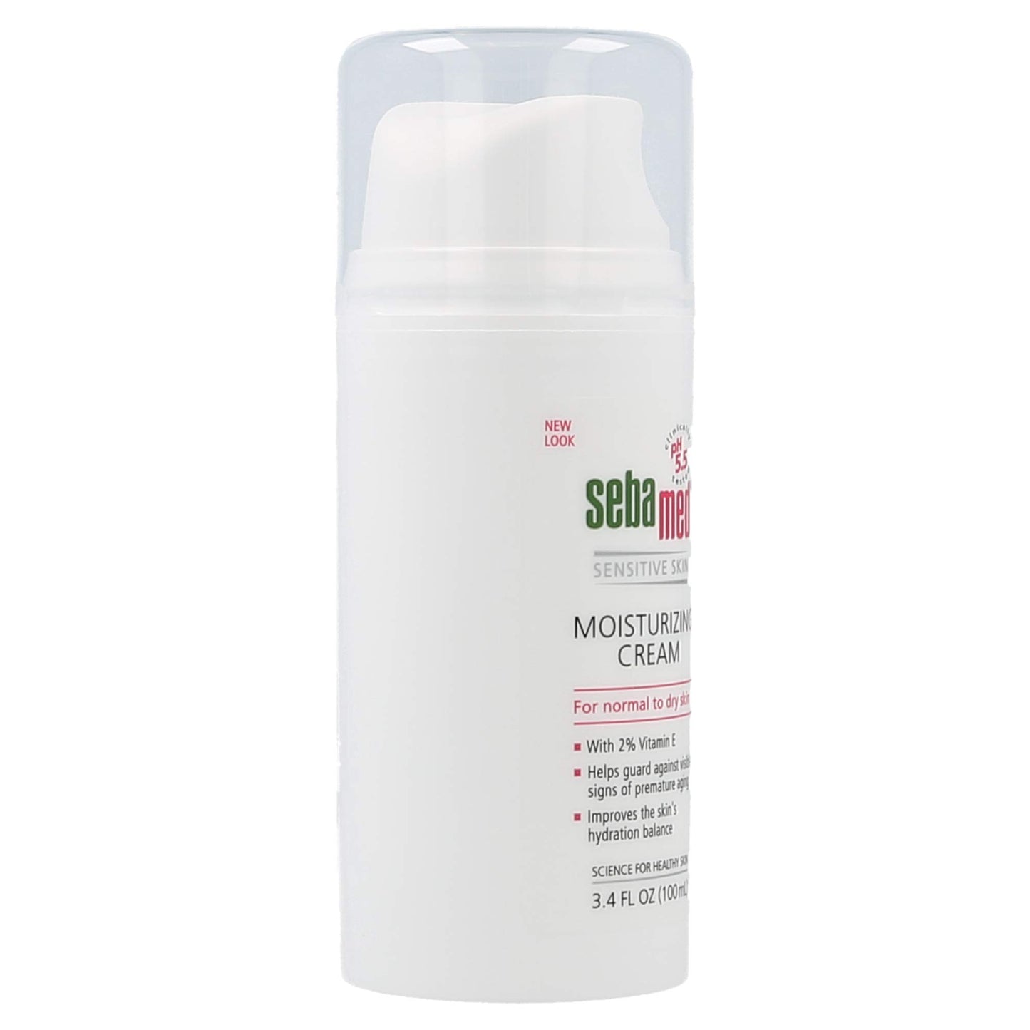 SEBAMED Moisturizing Face Cream with Pump for Sensitive Skin Antioxidant pH 5.5 Vitamin E Hypoallergenic 3.4 Fluid Ounces (100mL) Ultra Hydrating Dermatologist Recommended Moisturizer