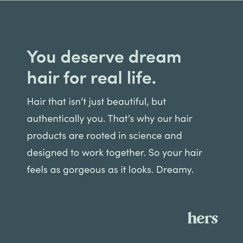 Hers Triple Threat Shampoo & Conditioner Set - Biotin & Pumpkin Seed Oil Formula - Thickens & Hydrates - Color-Safe, Vegan - 6.4 Fl Oz, 2 Count