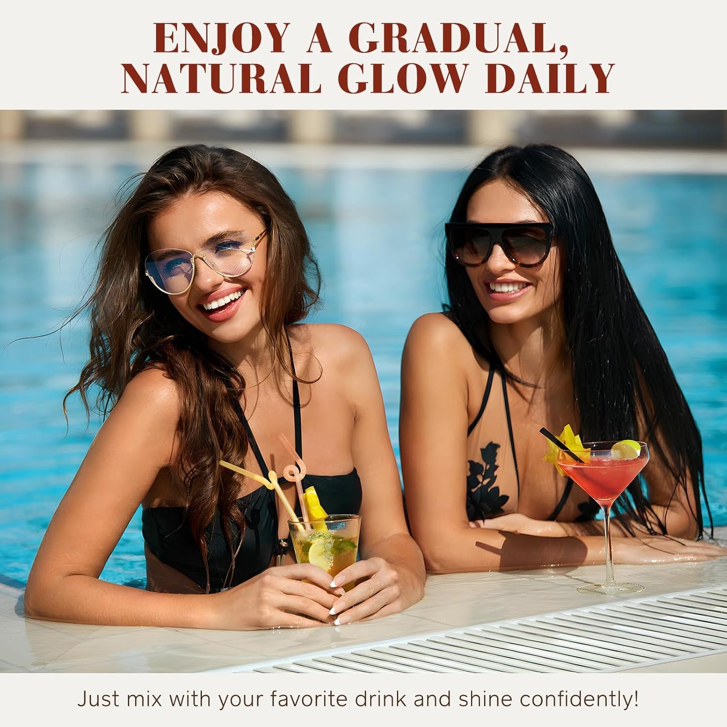 Skiennix Tanning Drops - Natural Sunless Tanning Solution for Face & Body | Enhances All Skin Tones