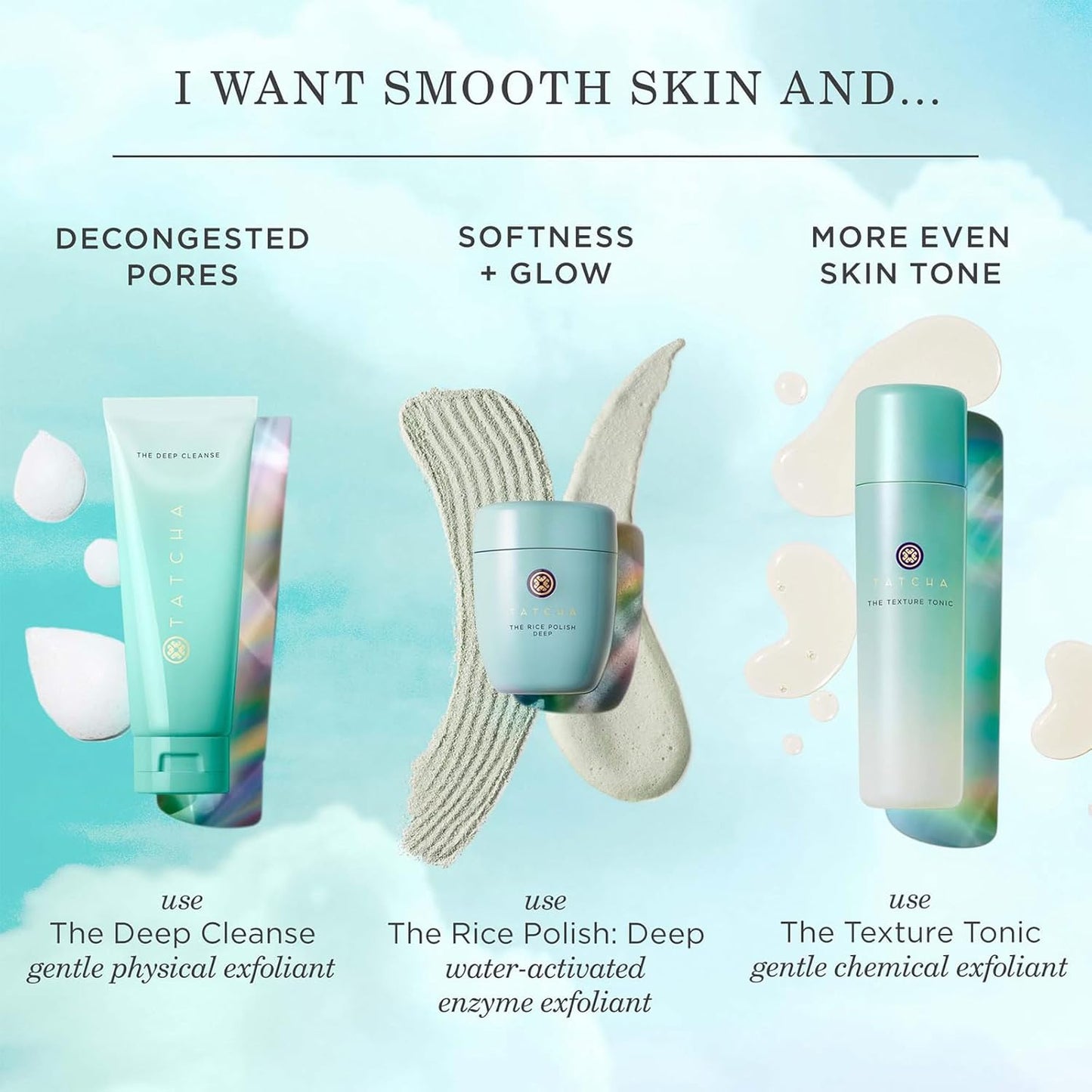 TATCHA The Texture Tonic - Liquid Exfoliating Treatment for Smooth Skin | 150 ml | 5.0 fl. Oz
