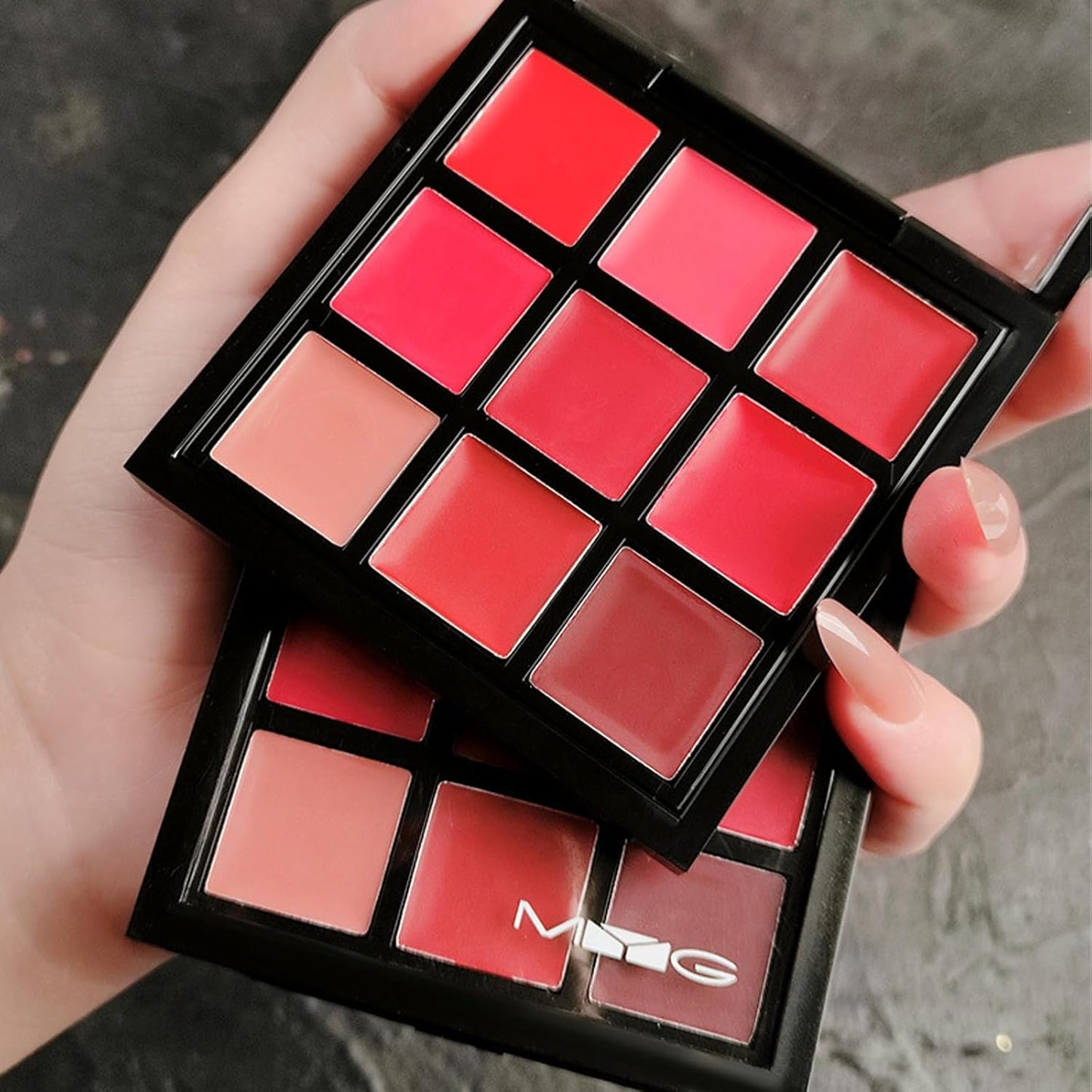 9-Color Lipstick Palette - Velvet Matte Lip & Cheek Tint | Long-Lasting, Waterproof Formula