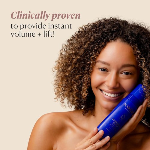 Nakery Bombshell Burst Hair Foam - Volumizing Mousse for Curly & Straight Hair, Lightweight Formula with Biotin & Keratin