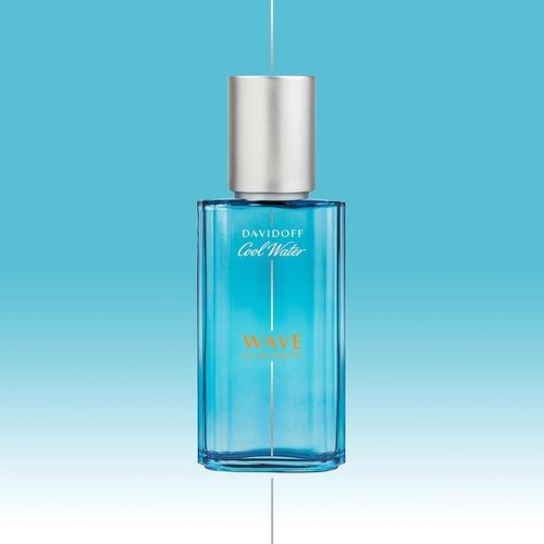 Davidoff Cool Water Wave Eau de Toilette - Fresh Woody Men's Cologne with Sichuan Pepper & Juniper - Long Lasting Fragrance