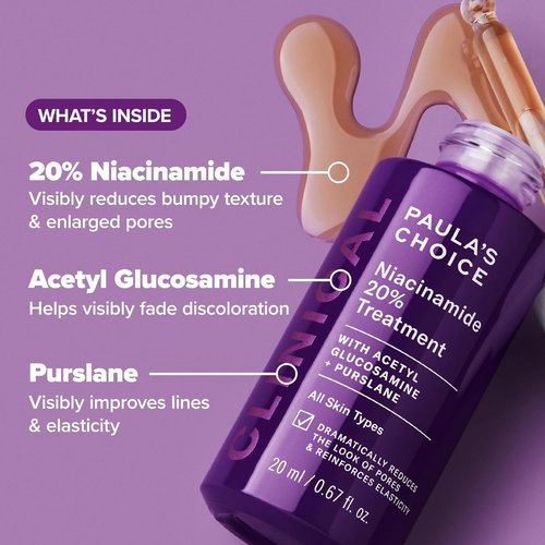 Paula's Choice Pro-Collagen Peptide Plumping Moisturizer - Daily Gel-Cream for Deep Hydration | 20% Niacinamide Serum for Discoloration & Pore Minimization