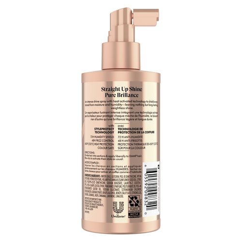 Nexxus Styling Sleek Polish Hair Heat Protectant Anti-Humidity Spray Hair Care Powered by STYLEPROTECT Technology 8 oz
