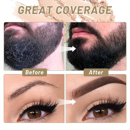 SOVONCARE Hairline Powder - Root Touch Up & Gray Hair Concealer for Men and Women, Instantly Covers Thinning Hair and Bald Spots, Natural-Looking Coverage Dark Black 0.35 oz