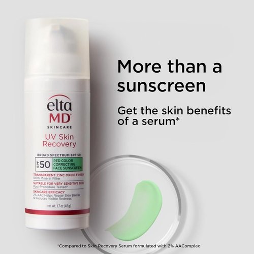 EltaMD UV Skin Recovery Sunscreen SPF 50 - All Mineral Zinc Oxide Formula for Sensitive Skin