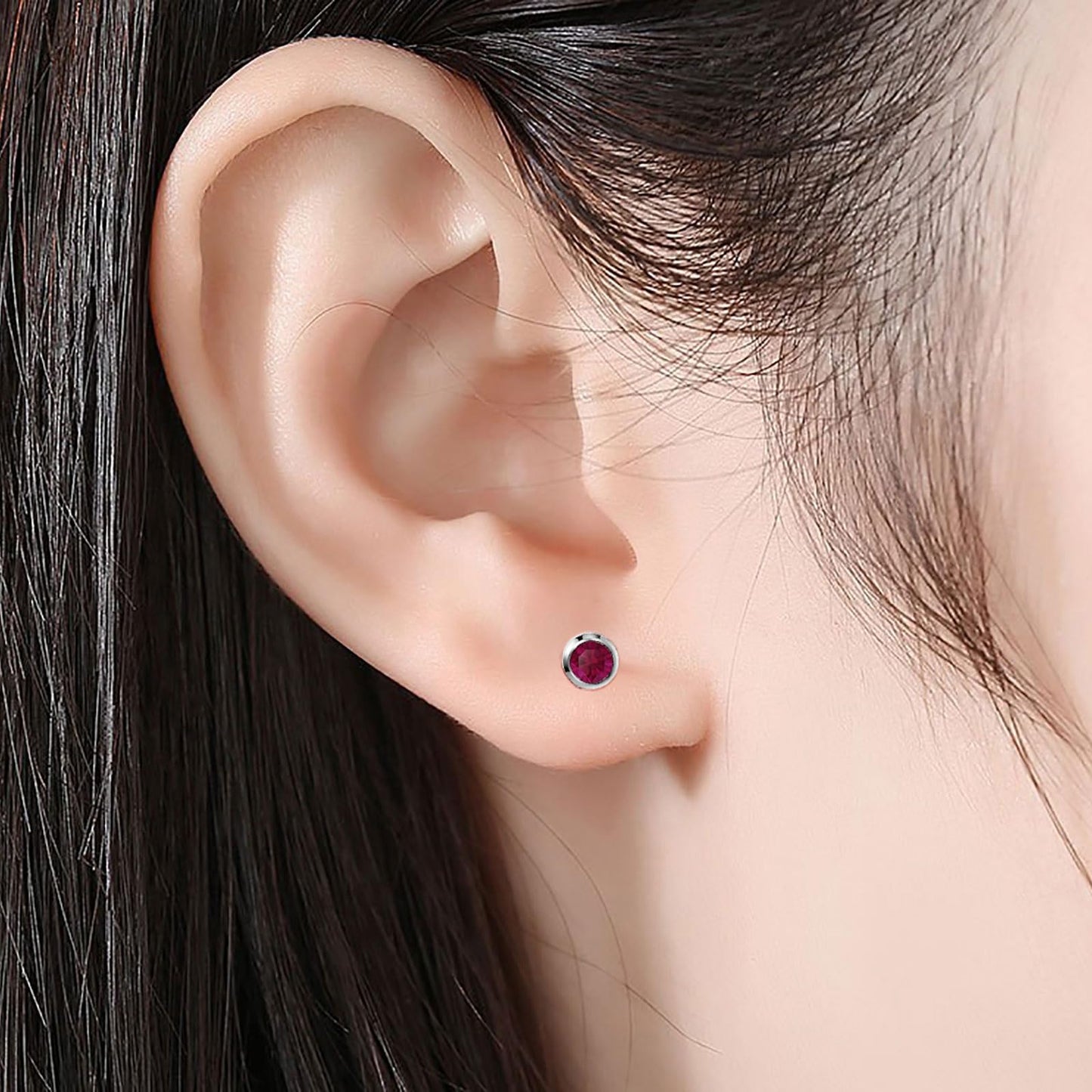 SLVIEKAE 14 Pcs Ear Piercing Kit | Multi Purpose Ear Piercing Gun Kit | Professional Ear Piercing Gun Kit for Salon and Home Piercing (Red)