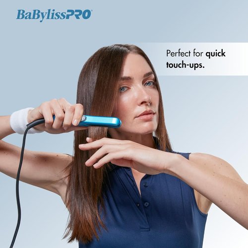 Nano Titanium Mini Flat Iron Hair Straightener, 0.5" Hair Straightener Iron for Touch Ups & All Hair Types, Perfect for Travel