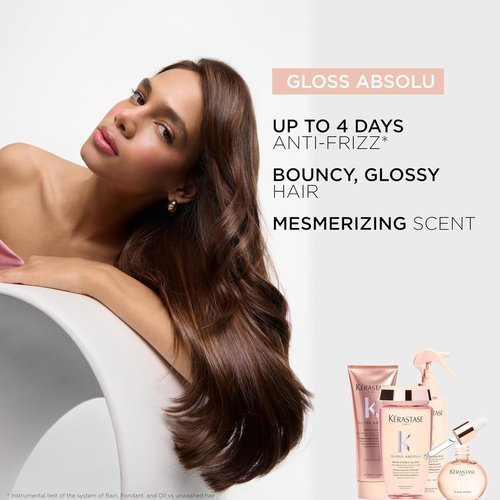 Kerastase Gloss Absolu Shampoo & Conditioner Set - High-Shine, Anti-Frizz, Deep Hydration for Glossy, Bouncy Hair