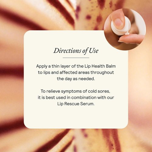 Lip Balm for Cracked Dry Lips | Cold Sore Repair | Plant Flavonoid Complex | Remedy for Soft Smooth Lips | Lightweight Nourishing Formula | 0.17 oz
