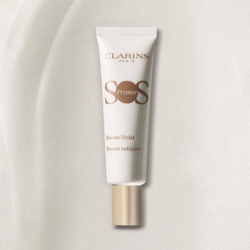 Clarins SOS Make-Up Primer - Color Correcting Hydrating Primer | 24H Hydration & Radiance Boost | 1.0 Ounce