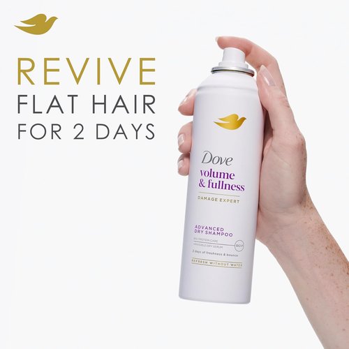 Dove Dry Shampoo Spray - Refreshing Volume & Fullness, Absorbs Oil, 5 oz (2-Pack)